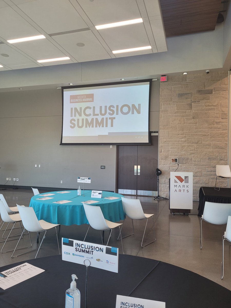 My whereabouts today, <a href="/ICTBizJournal/">Wichita Business Journal</a> Inclusion Summit. First to arrive!