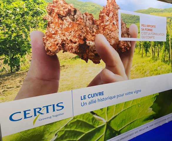 CertisBelchimFR's tweet photo. L'expertise cuivre en vigne : au-delà des formes, intéressons nous aux formulations ! Venez échanger sur le sujet au @sitevi stand A5 C 043 #biorationals #cuivre https://t.co/YHiri8Q8i9
