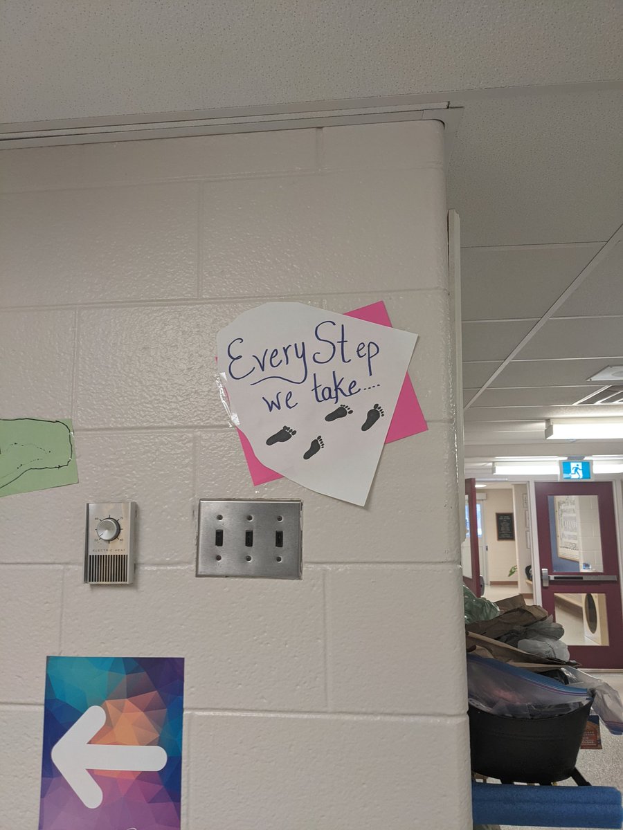 ShieldJanet's tweet photo. @WattPS We learned that "Every Step We Take" can help prevent and stop bullying!  Every student added their foot to our path. https://t.co/DNvzQkN8Zn