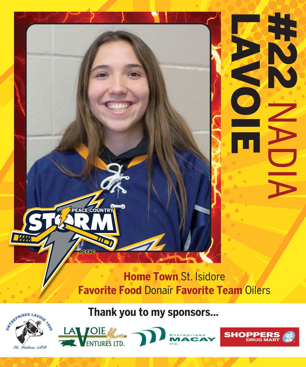 U18 forward Nadia Lavoie!