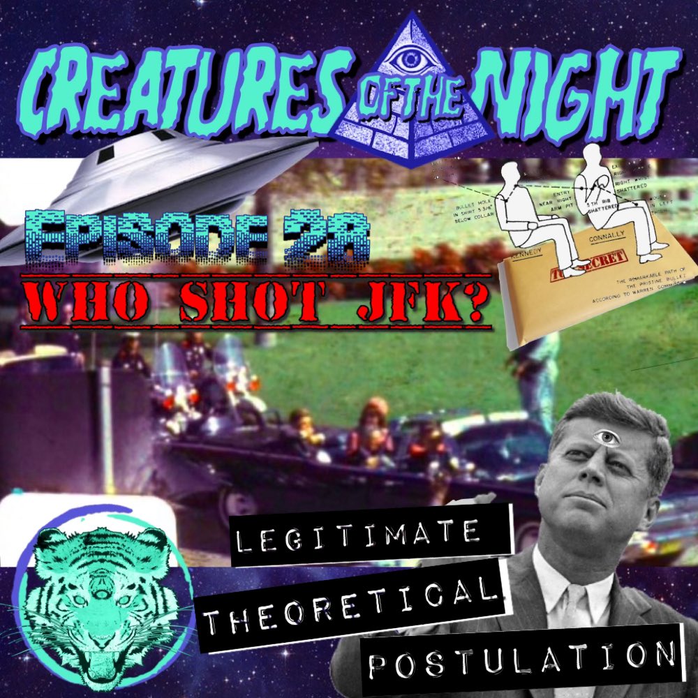 New creatures diving into JFK for the anniversary of the assassination. Do you believe the official story…or was the real reason JFK got whacked because he knew too much about aliens? 

Pod.link/creaturesofthe…