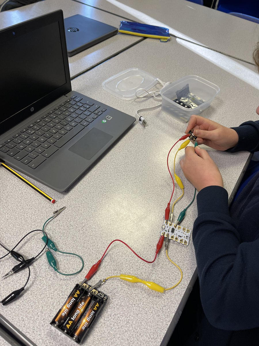 We have been using #crumbles to learn how to program our own #Christmas lights @ChilternSch