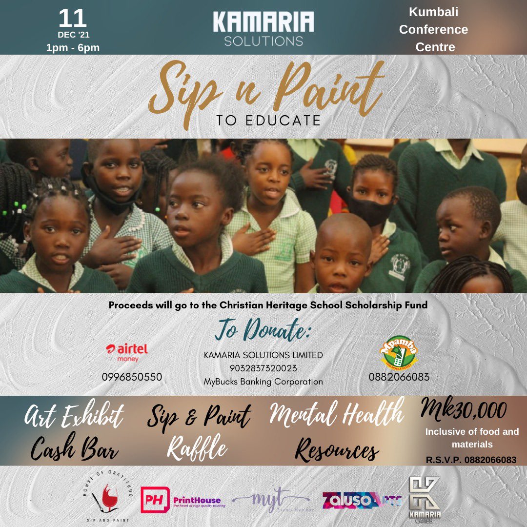 kamariasolution's tweet image. A quality education grants us the ability to fight the war on ignorance and poverty.&quot; - Charles B Rangel

Any donation is appreciated. Every Kwacha counts! Like and RT to spread spread the word! #solutionsthatmatter #sipnpaint2educate