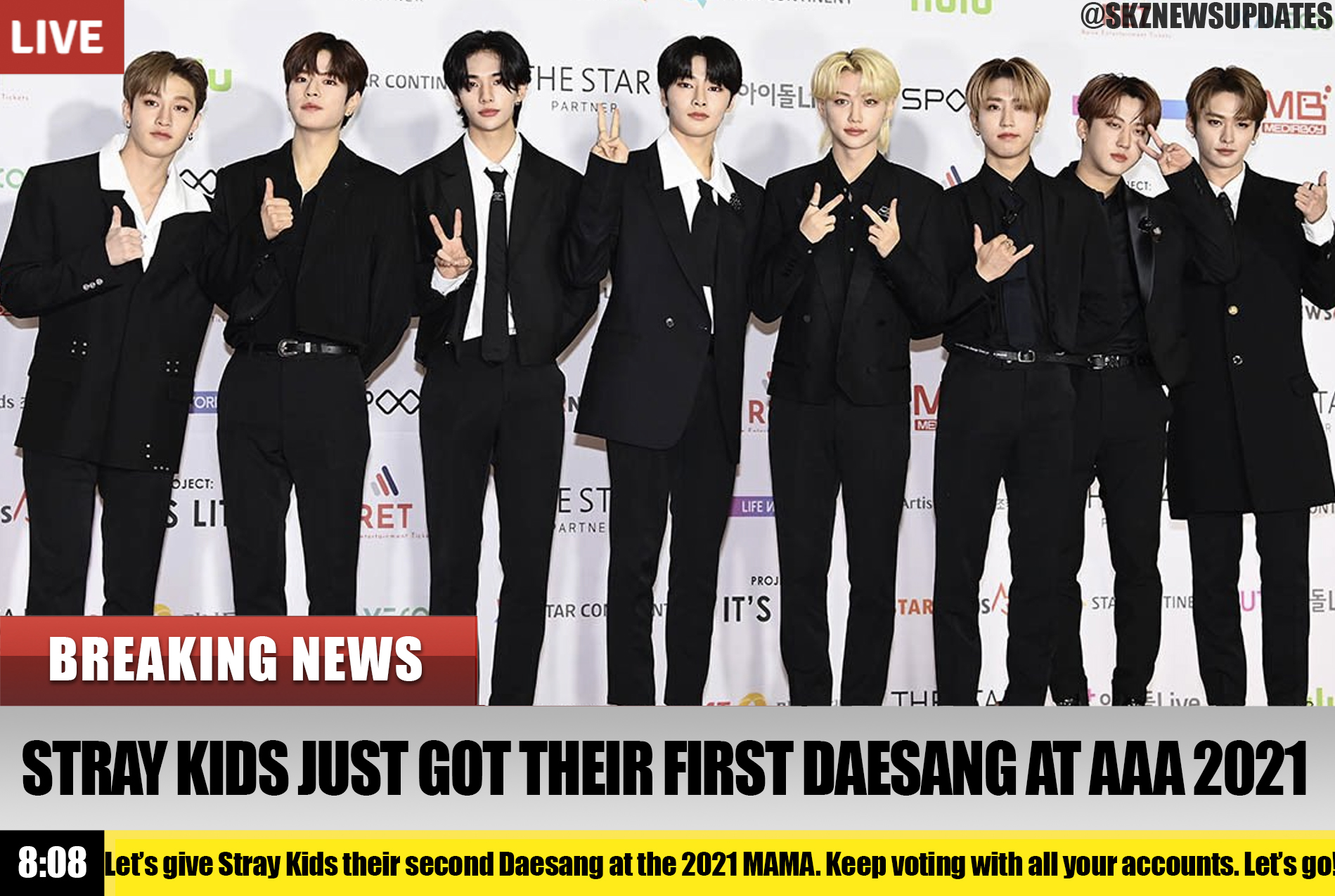 SKZ News • Vote SKZ on MAMA on Twitter "Stray Kids get noisier than