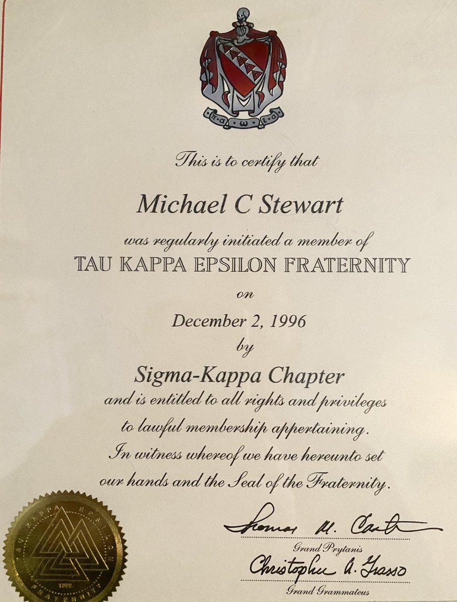 Energy51's tweet photo. 25 years ago today I joined @TKE_Fraternity There are so many things that I can attribute to joining the brotherhood. Firstly they helped me to get my grades up, stay in school, and graduate. Yes, a Fraternity did that for me. https://t.co/jWzNNFpBBV