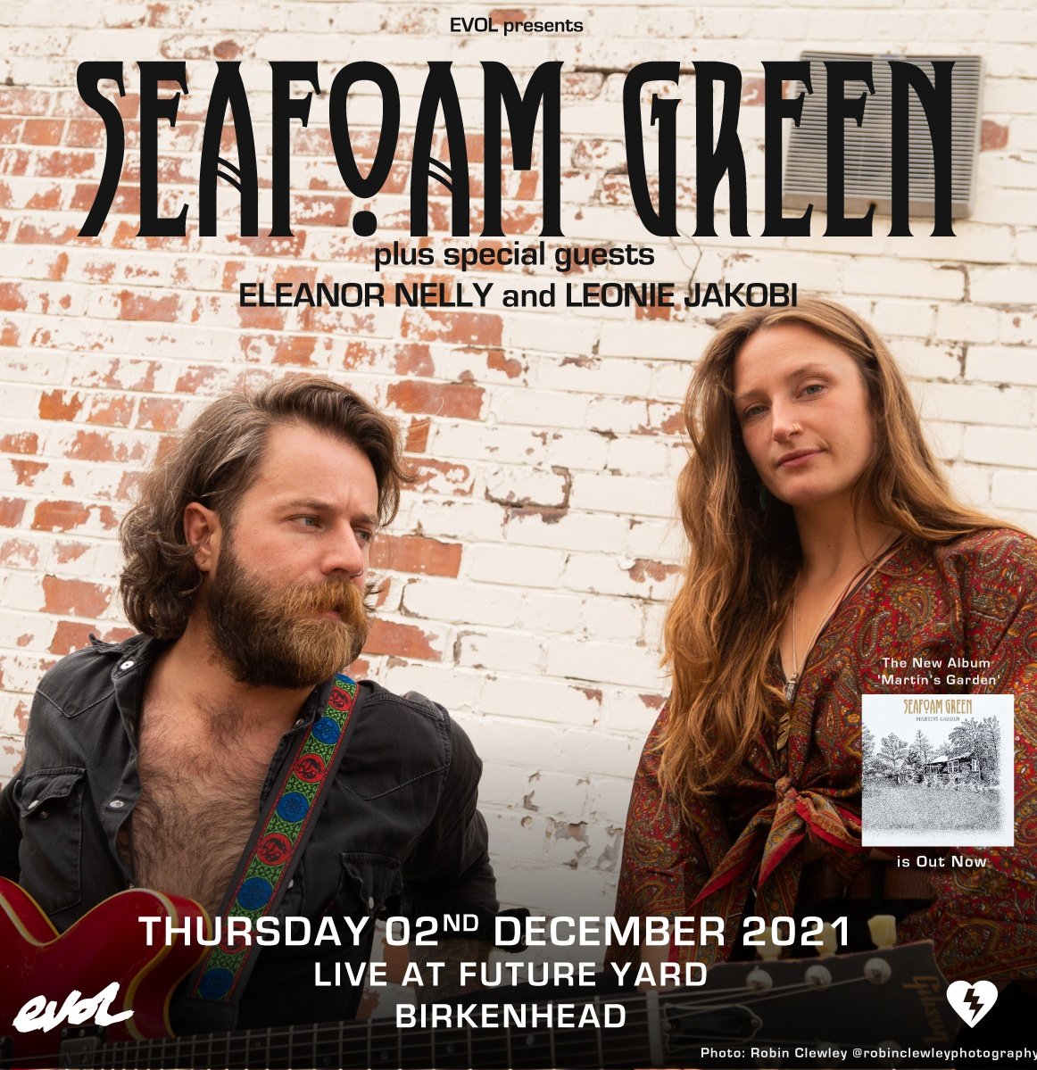 TONIGHT: @SeafoamGreenHQ headline @future_yard with support from @eleanor_nelly and @JakobiLeonie. Last tickets are available via @seetickets here this afternoon: seetickets.com/promoter/evol-… or OTD at the venue tonight.