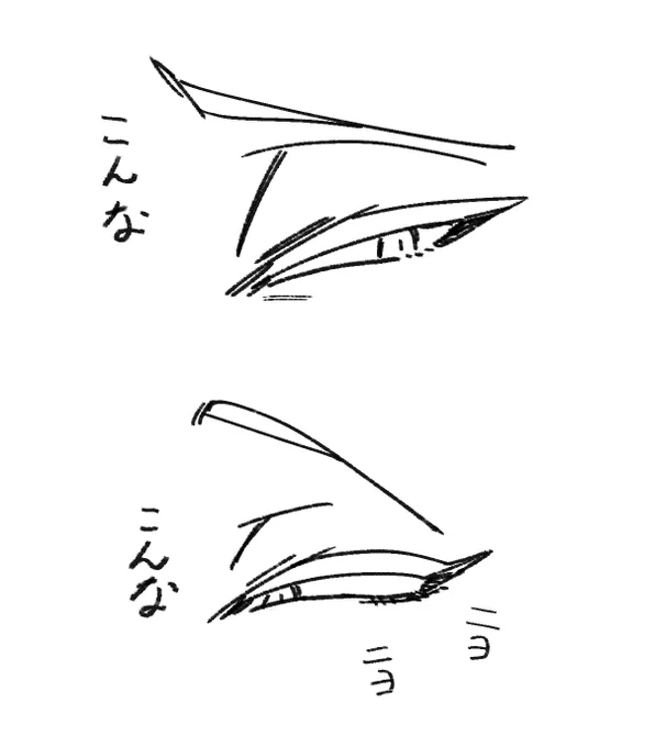 目尻を細めた流し目。 

#見た人は必ず性癖を1つ絶対暴露する 