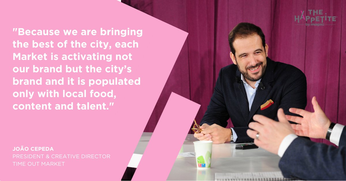 Joao Cepeda of Time Out Market has his sights set on branding as big as the city! Ambition driven by bold strategies & more, from the Opening Session of #TheHappetite Forum held for the 1st time at @MAPICWorld this morning #TimeOutMarket #FoodAndBeverage #MAPIC #IndustryLeaders