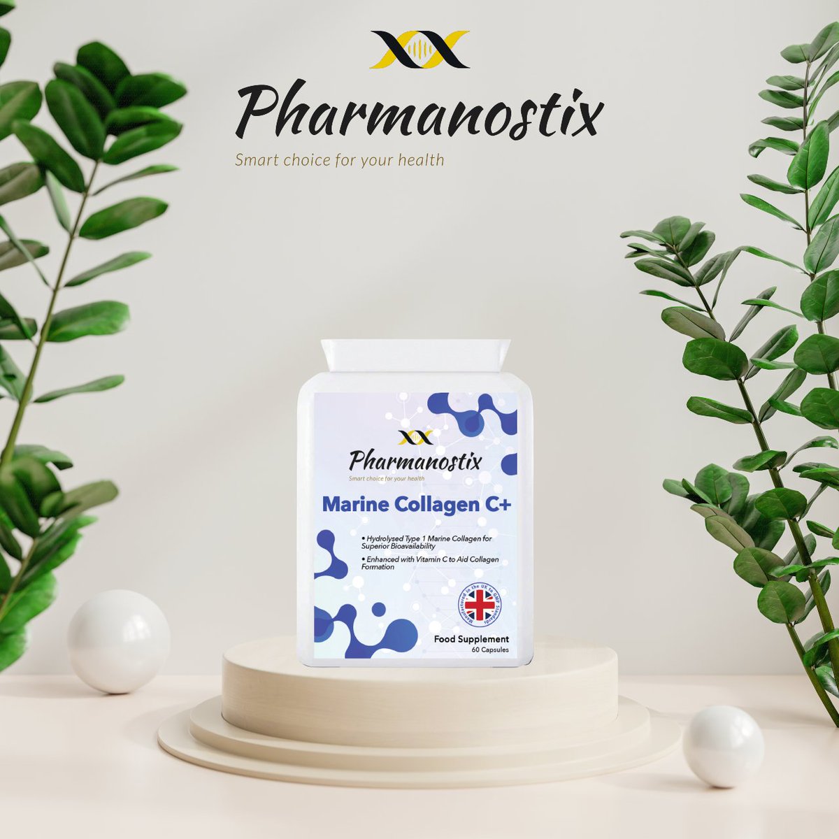 pharmanostix's tweet photo. Our collagen complex is a blend of marine collagen powder and vitamin C, suitable for women and men. Vitamin C contributes to collagen formation for the normal function of skin and bones.

 #Pharmanostix #collagencapsules #collagen #collagenforwomen https://t.co/Tmlz2CRTqs