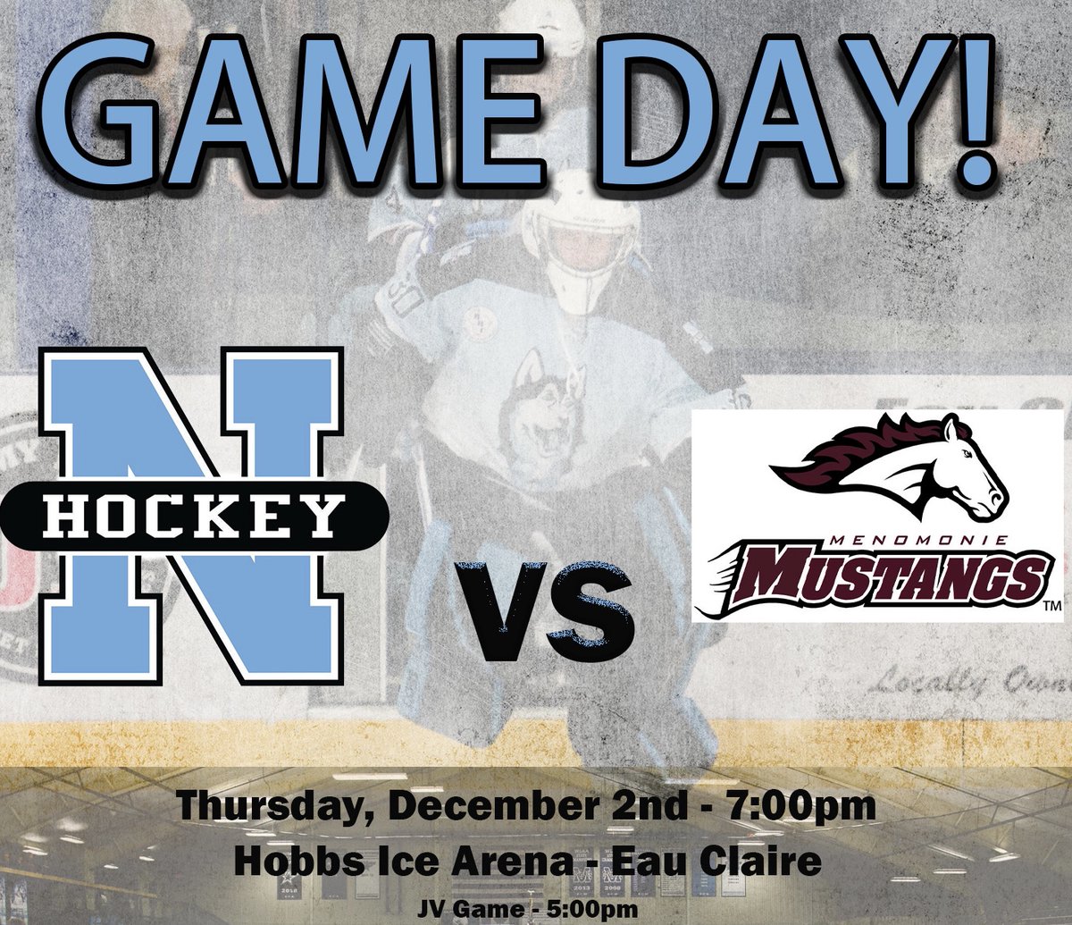 North Hockey Game Day and the Home Opener for your Huskies so let’s pack Hobbs Ice Center. #NorthHockey #LetsGoHuskies