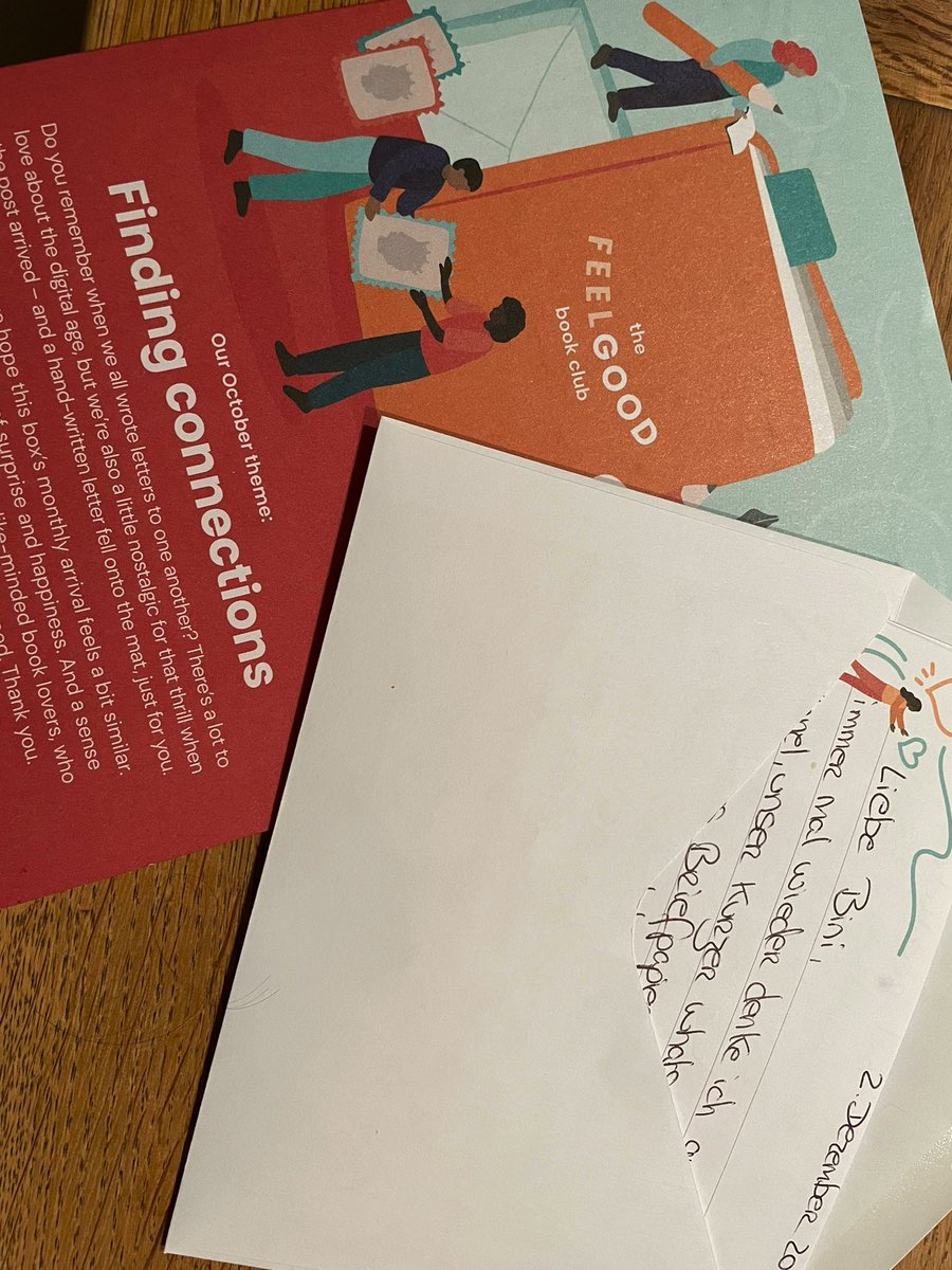 Scotkraut's tweet photo. Inspired by October’s @samaritans #feelgoodbookclub and the book “Love, Hope” by Juliet Ann Conlin, I just put a handwritten letter, first in a few years, into its envelope.
Thanks for the inspiration and the writing set! #findingconnections https://t.co/56UFQliRus