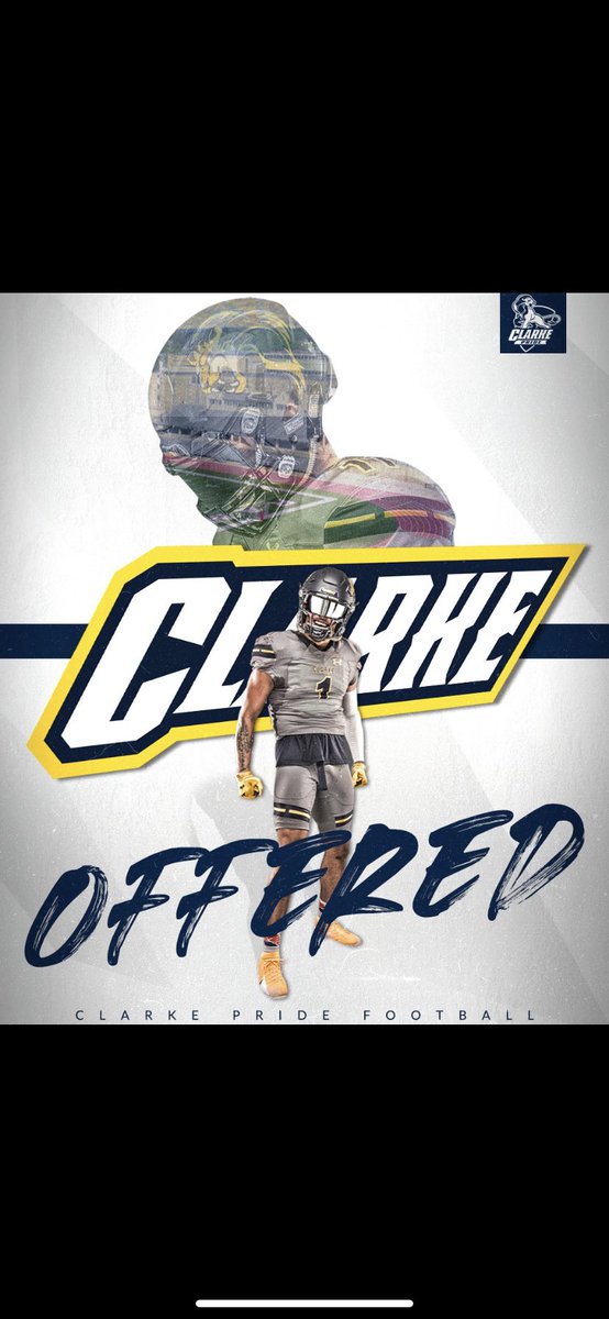 After communicating with <a href="/CoachMRegalado/">Miguel Regalado</a> and <a href="/YoTouchdwnCoach/">Coach Dane Vanderpan</a> I am blessed to receive an offer from Clarke University! <a href="/wthsfb/">WTHS Blue Devil FB</a> <a href="/ClarkePrideFB/">Clarke Pride Football</a> @Lemmingscouting @OliverJamesWes1 <a href="/EDGYTIM/">Timothy “EDGYTIM” OHalloran</a> <a href="/PrepRedzoneIL/">Prep Redzone Illinois</a> <a href="/CoachBigPete/">Peter "Coach Big Pete" Leinweber</a>