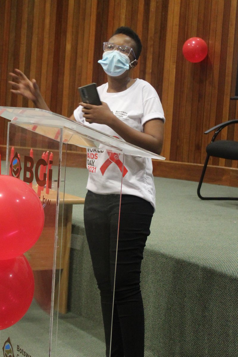BWGEOSCIENCE's tweet photo. BGI COMMEMORATES WORLD AIDS DAY 2021

BGI employees, led by Chief Executive Office, Mr O.C. Mashabila, organised the commemoration of World Aids Day 2021. 
A Special message was delivered by Registered Nurse and Mid-Wife at Lobatse DMHT Ms Tiny B. Modise. https://t.co/UZb4BJmqED