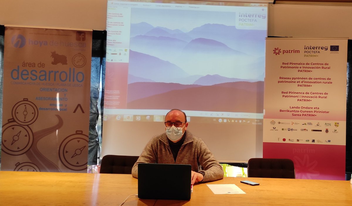 Explicando desde #Ayerbe el proyecto sobre Producto local, patrimonio y territorio 👏
#POCTEFA #PATRIM #Interreg