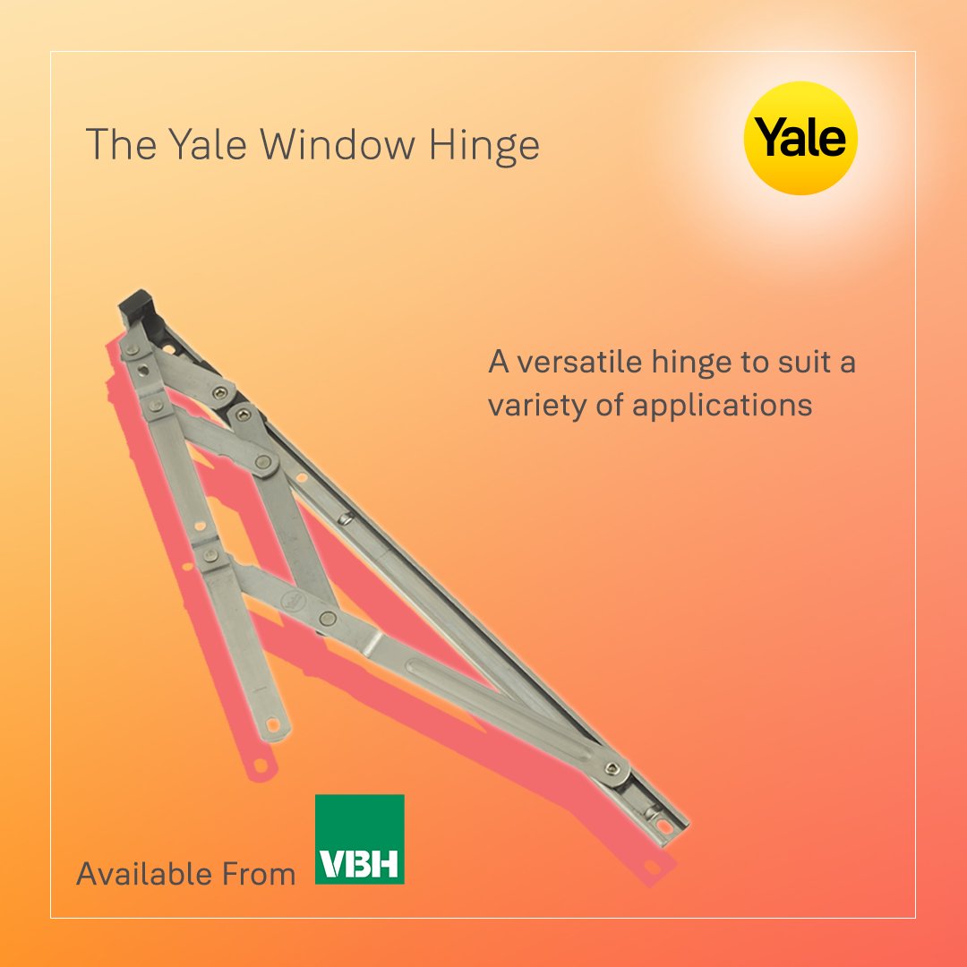 VBHGB's tweet image. Looking for a new supplier of friction stays? Come to VBH for @YaleDWS 's superb Window Hinge. Fully tested, and it's a Q-secure PREMIUM product, too. In stock at VBH. #FrictionStay #WindowHinge