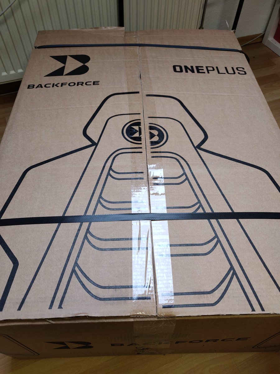 svanschu's tweet image. Neuer Bürostuhl ist geliefert, jetzt muss ich nur noch dazukommen ihn aufzubauen ^^ @Backforce_gg #backforce #backforceoneplus