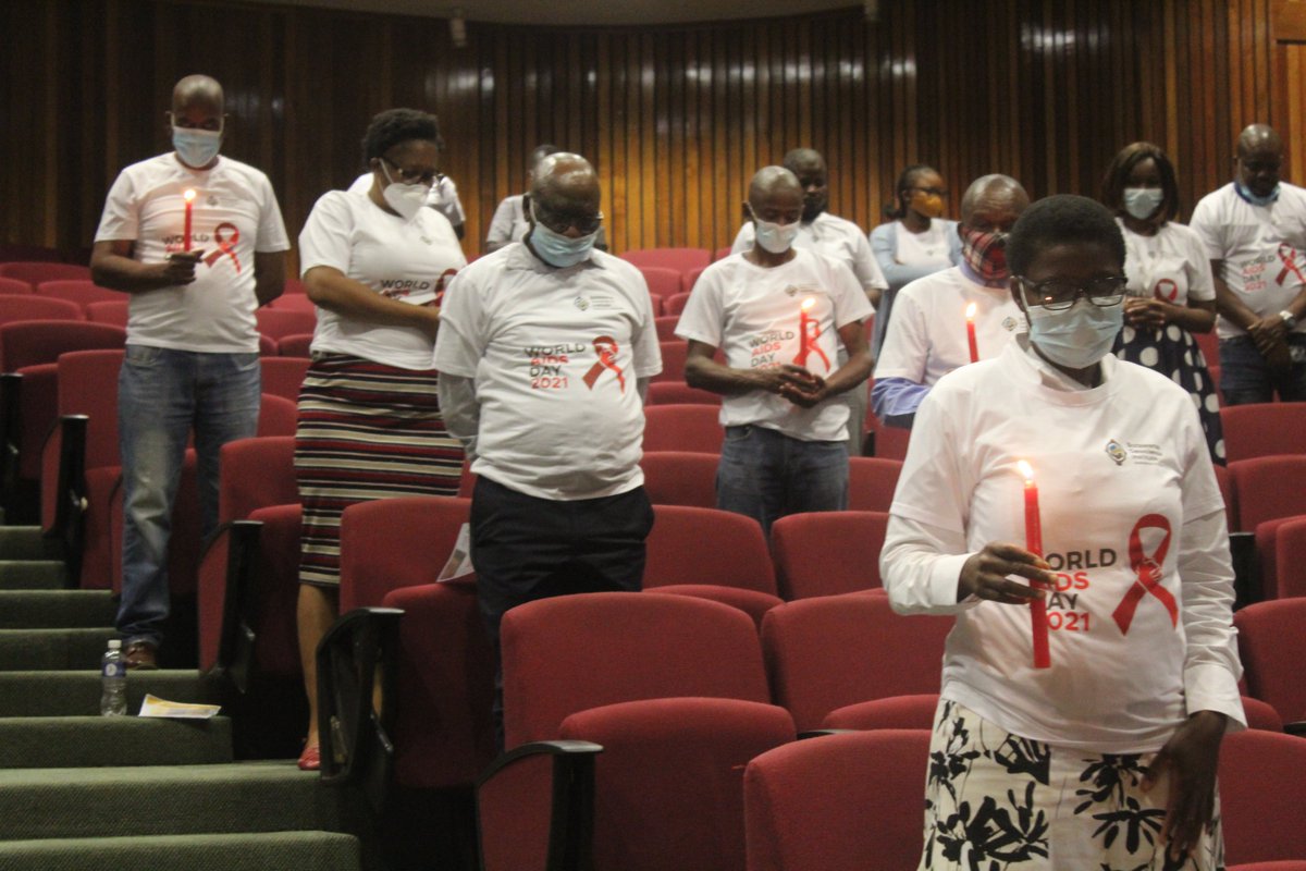BWGEOSCIENCE's tweet photo. BGI COMMEMORATES WORLD AIDS DAY 2021

BGI employees, led by Chief Executive Office, Mr O.C. Mashabila, organised the commemoration of World Aids Day 2021. 
A Special message was delivered by Registered Nurse and Mid-Wife at Lobatse DMHT Ms Tiny B. Modise. https://t.co/UZb4BJmqED