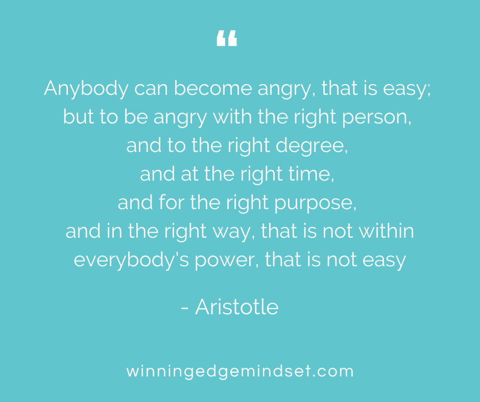 For me, this quote by Aristotle hits the nail on the head.
How many times have you sounded off at someone, walked away &amp; deep down, known they weren't the real problem. Maybe what they did tipped you over the edge but there was another underlying issue. 
#consciousthinking