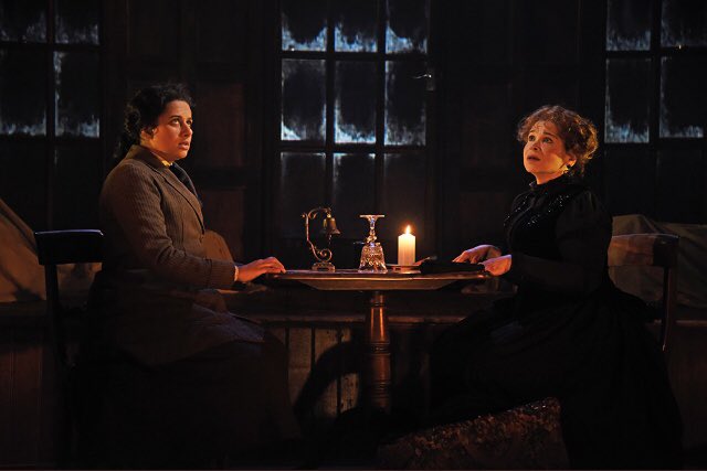 Press Night of #TheChildInTheSnow by <a href="/piers_torday/">piers torday</a> is tonight @wiltonsmusichall. Come join @safiyyaingar &amp; me for some festive spooks throughout December. So in awe of our entire creative team who have made this such a (literally!) breathtaking show to be in! 👻