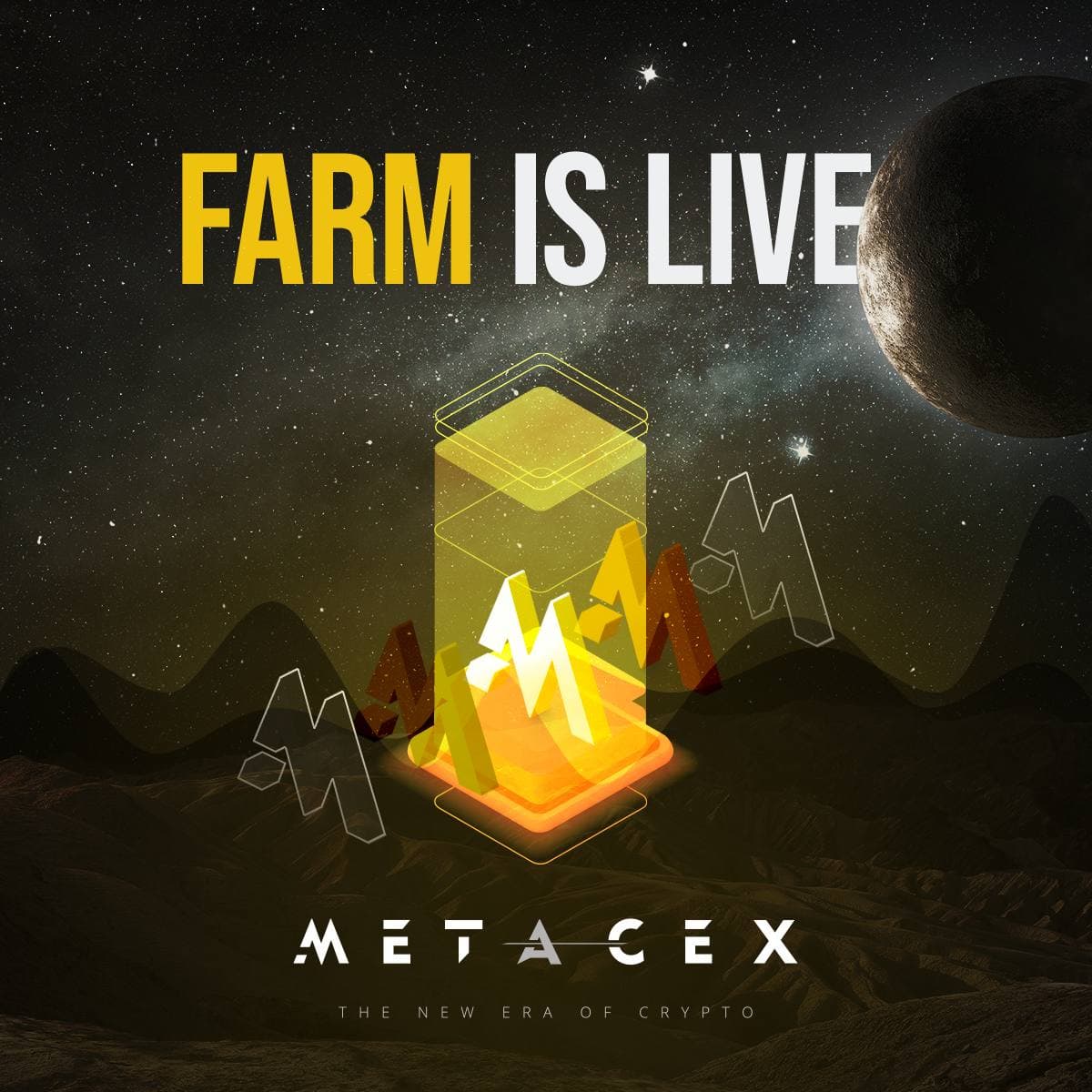 MetaverseCex's tweet photo. The #MetaCex Farm is live at Catex Exchange

Enter here: https://t.co/x1xRDfU3OY

Current APY = 295,000%

Learn how to farm at: https://t.co/vNcSLfEHbf

Dext: https://t.co/tJEHBIFJED

#Metaverse #NFT https://t.co/EUnom5Ubq1