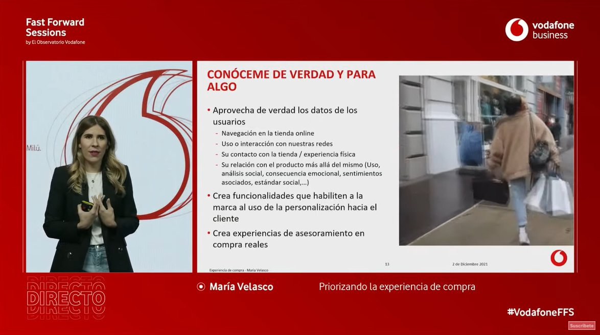 🗣️ “Los datos que podamos conseguir no valen nada por sí mismos. Su utilidad dependerá del uso que hagamos de ellos y cómo saquemos aprendizajes para mejorar la experiencia de usuario” <a href="/VelascoGomezM/">Maria Velasco Gomez</a> en #VodafoneFFS

🔴 #ENDIRECTO 
👉🏻 bit.ly/3xy1kj8