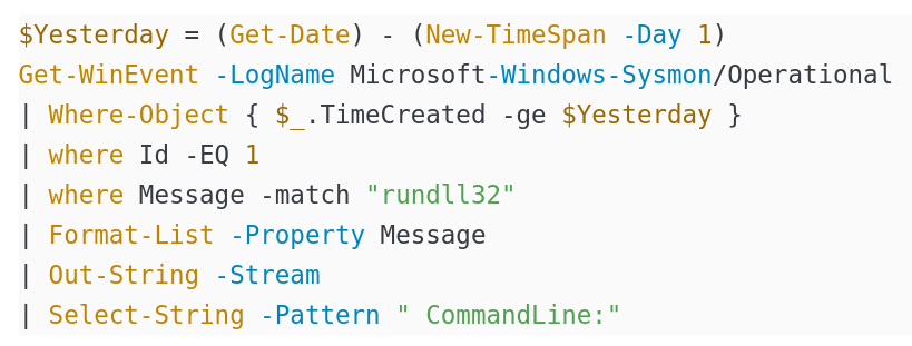 If you ever want to "just" grep Windows Eventlog/Sysmon:
gist.github.com/phantinuss/883…