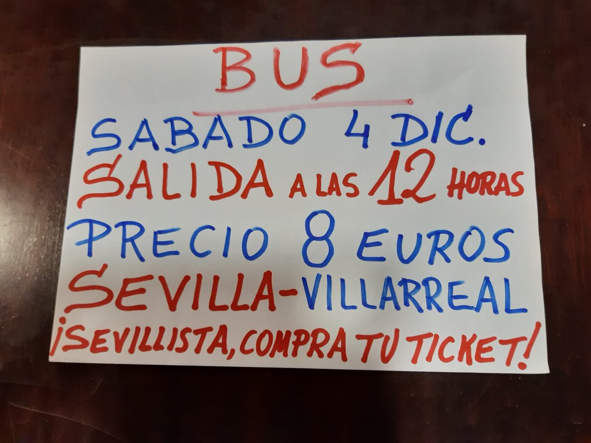 " No tienes que molestarte en buscar aparcamiento. Es más cómodo, te deja y te recoge en la puerta del estadio. Puedes tomarte unas cervezas o unos cubatas. Sevillista, que más quieres por 8 euros ". ¡¡¡ Viva el Sevilla !!! - Sabias palabras