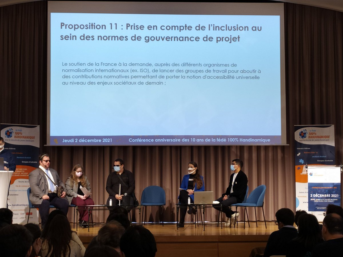100Handinamique's tweet photo. Thomas FAUVEL, Manon TAOCHY, Hussein MOZAHEM, Jessica HUNKAR, Pierre MIGNONAT et @AlexandraNothn ont pris la parole sur les thématiques du livre blanc de la Fédé 100% handinamique. @anne_rev clôture cette présentation. https://t.co/ovpnJvsu2L