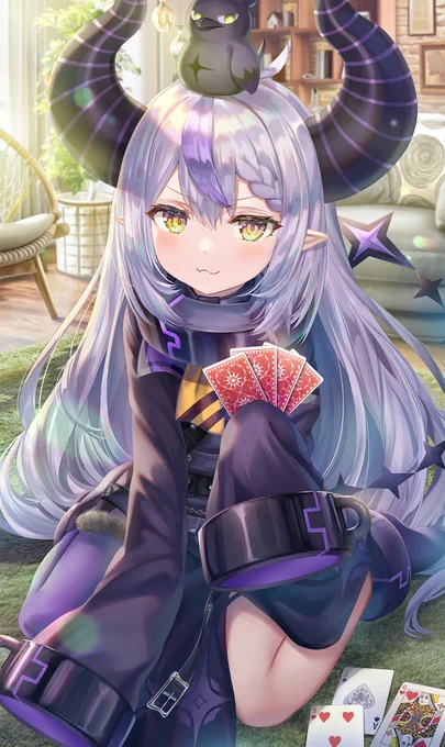 自信満々なラプ様
#Laplus_Artdesu 