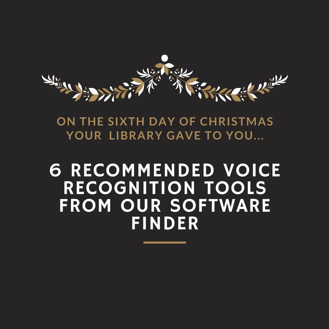 UniKentEuroLib's tweet photo. #12DaysofChristmas 6 day check out our recommended voice recognition tools and other useful tools at https://t.co/yRjLx3naeL @KentBSIS @UniKentParis https://t.co/FZiCWntfsy