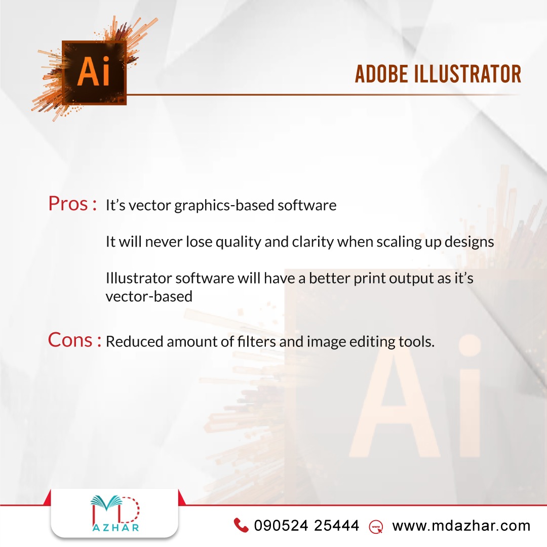 digitalazhar's tweet photo. In the World of digital design, two names remain over the rest: Photoshop and Illustrator. These two Adobe applications are incredibly famous, yet what's the difference between them
#mdazhar #adobephotoshop #adobeillustrator #difference #graphicdesign #webdesigntools https://t.co/kAYUxKbGii