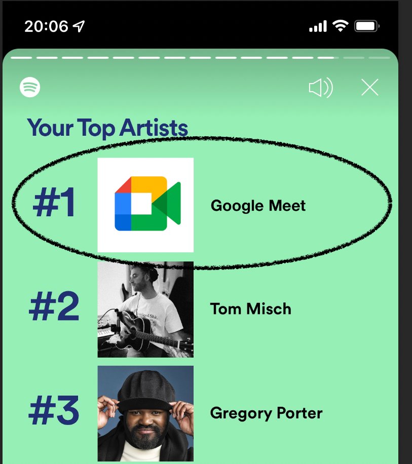 humitch's tweet photo. #spotifywrapped2021 - doba se mění a my sní...
@HeurekaDevs #heurekagroup https://t.co/VnamIO5GXr