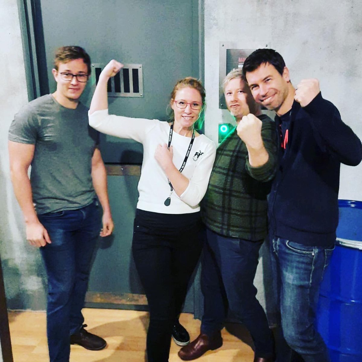 JoyfulCraftsmen's tweet photo. Nebojte, nic jsme neprovedli ani nikoho nezmrzačili. 🤪 Jen jsme chtěli vědět, jaké to je být “bad guys”! 😈 Díky Prison Island za super zážitek! 👻
#showmustgoon #havefun #happiness #outofoffice #colleagues #friends #happyteam #datalovers #funlovers #beerlovers #goodvibes https://t.co/UyJnMxQcdD