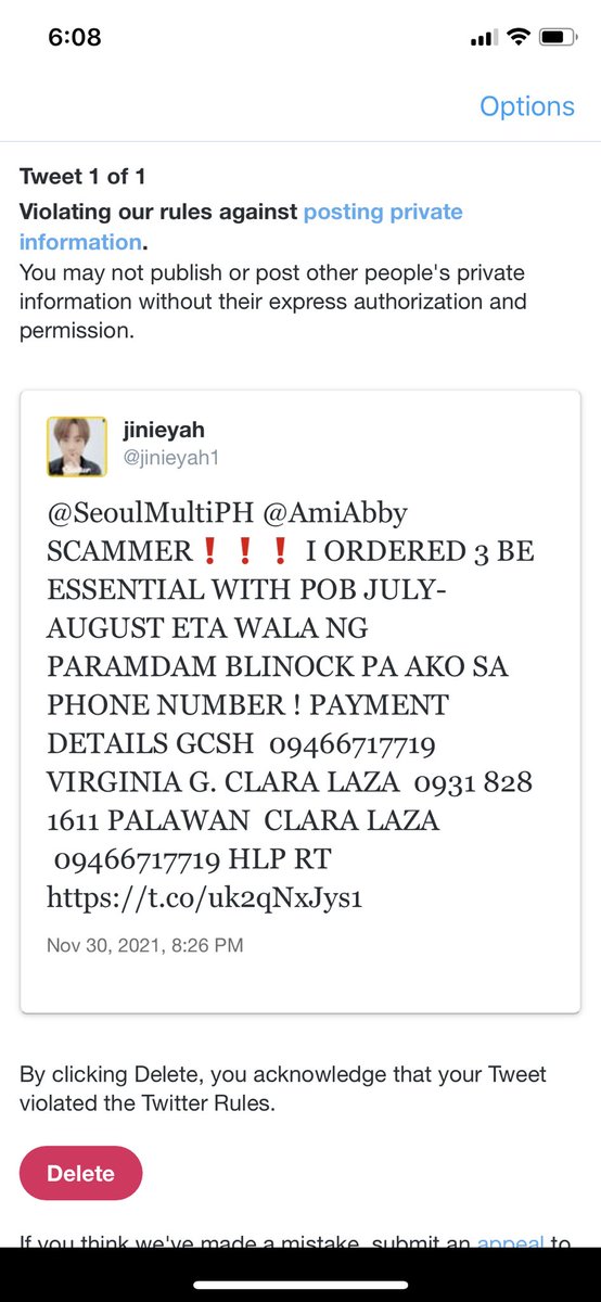jinieyah1's tweet photo. SINO MAN NAKAORDER DITO SCAMMER!!! HINDI NA NAGPARAMDAM 

BessentialW/POB

PLEASE HELP ME TO RT!
DAMING NABIKTIMA NITONG RESELLER DITO.
HER GCASH
 09466717719 VIRGINIA G.
#CLARALAZA 
 0931 828 1611

SEOUL MULTI PH
AMI ABBY

@GalawinAngBarko  @forshops_buyers https://t.co/zAT4FggKI3