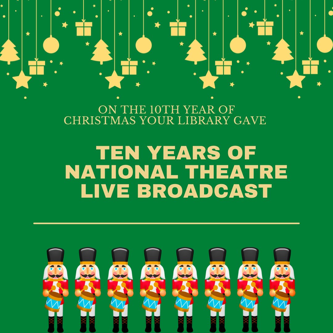 UniKentEuroLib's tweet photo. #12DaysofChristmas the Library gave 10 years of National Theatre Live https://t.co/rlqPPYVto3 @KentBSIS @UniKentParis https://t.co/Yj61mSWuJM