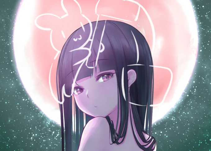 逆光…というか月夜の影が難しかったので明るめバージョンも置いておきます( ˘ω˘ )
後ろ2枚はおまけの小ネタです🐰 