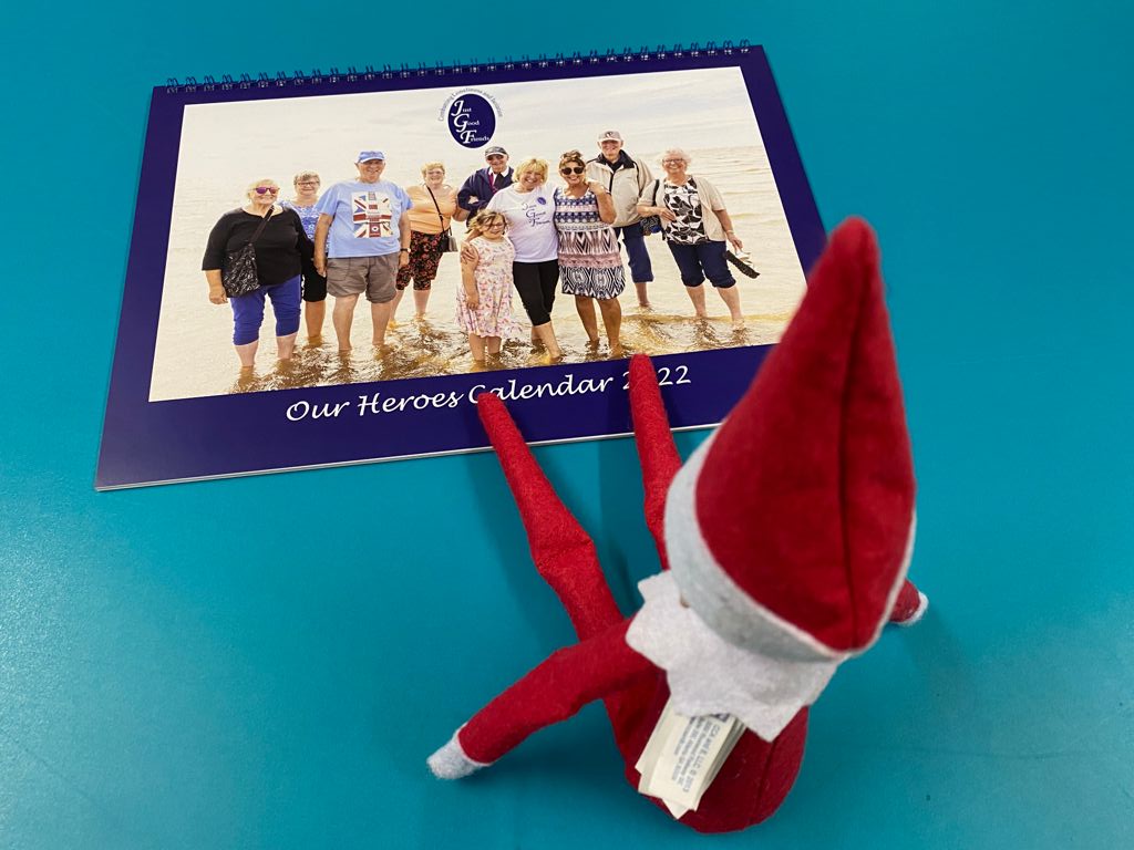 Checking out Just Good Friend's charity Heroes Calendar for 2022 today - he can be good!