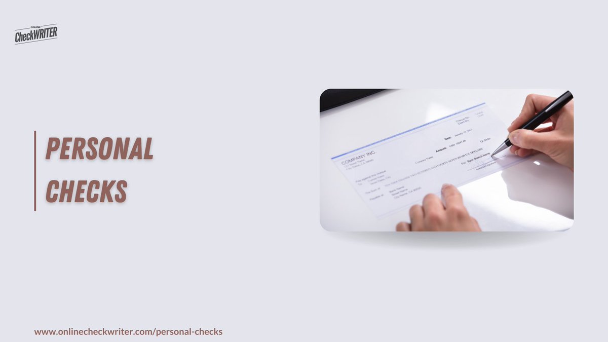 webcheckwriter's tweet photo. https://t.co/pOy2VdaNzQ

Here is the simpler way to get your Personal Checks. Create your customized checks from home or office and print them on-demand on blank check stock for free using Online Check Writer.

#PersonalChecks #PersonalChecksOrder #PersonalChecksCheap https://t.co/EmkGQiWehL