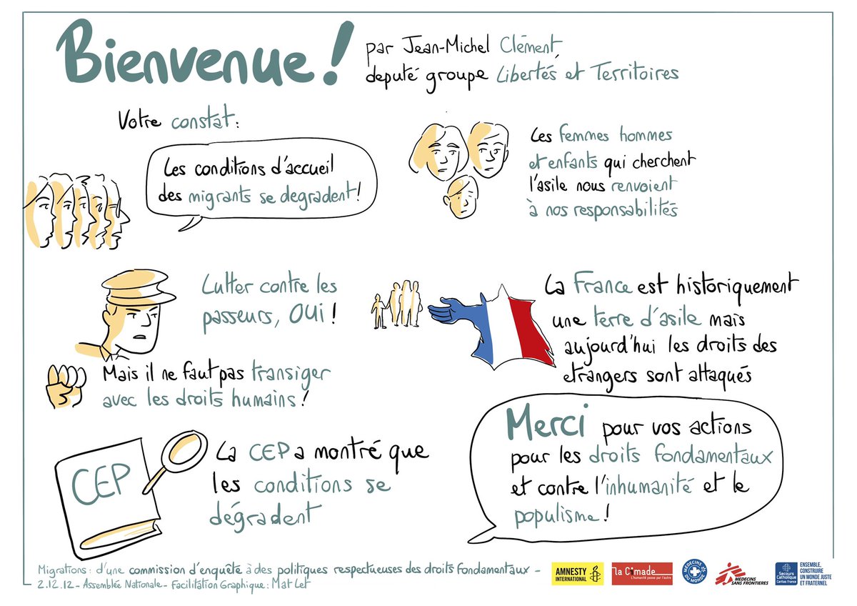 MdM_France's tweet photo. #Migrations2dec #DirectAN 
Christian Reboul, référent Migration @MdM_France

“Nous, associations, avons maintenu le dialogue et favorisé les déplacements pr permettre aux personnalités politiques membres de la commission d'enquête parlementaire d'aller au plus près des personnes” https://t.co/d4KmCUnJ1h