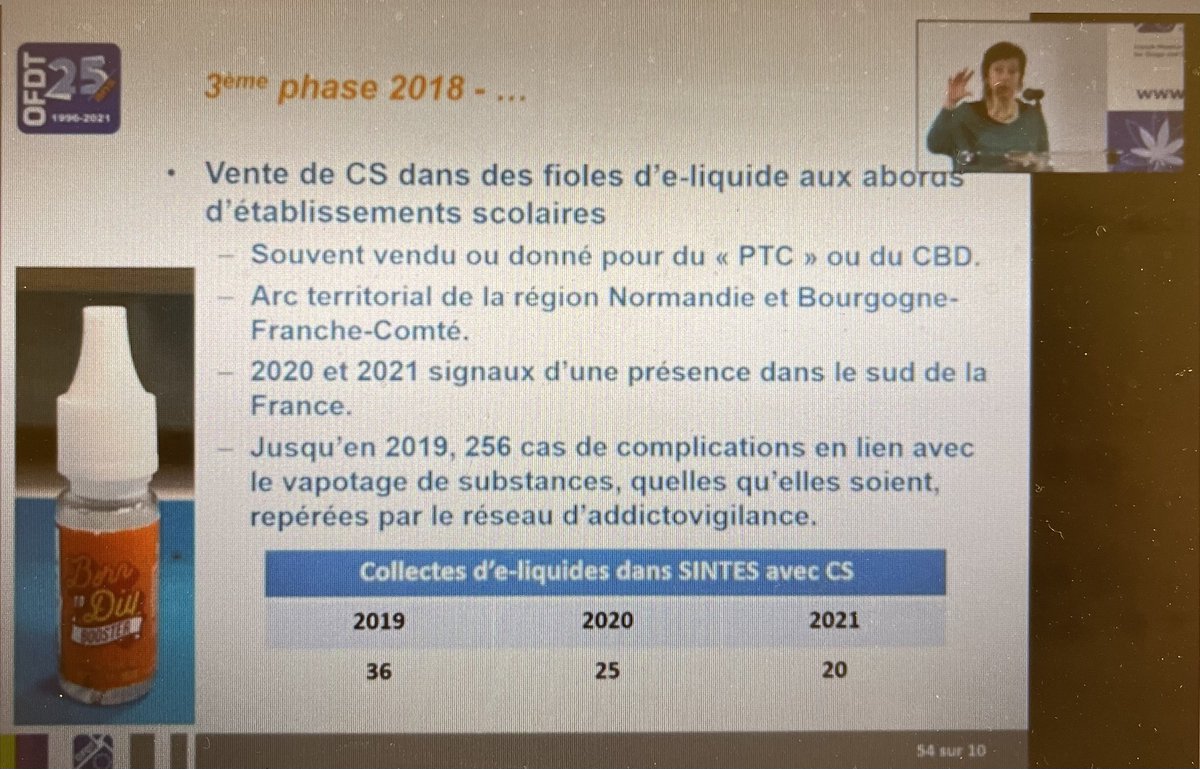 addictovigilant's tweet photo. Matinale #cannabis @OFDT : données du réseau d’#addictovigilance de @ansm évoquées sur les complications liées à l’usage des cannabinoïdes de synthèse en France. Attention substances très puissantes avec maîtrise difficile des effets recherchés et fréquents effets indésirables https://t.co/GPF2GyI1bQ