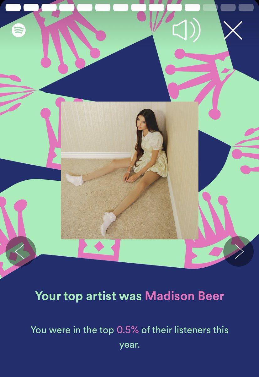 Christoforce's tweet photo. Thank you @madisonbeer you are my #1. #SpotifyWrapped https://t.co/Ivdo8bmh2X