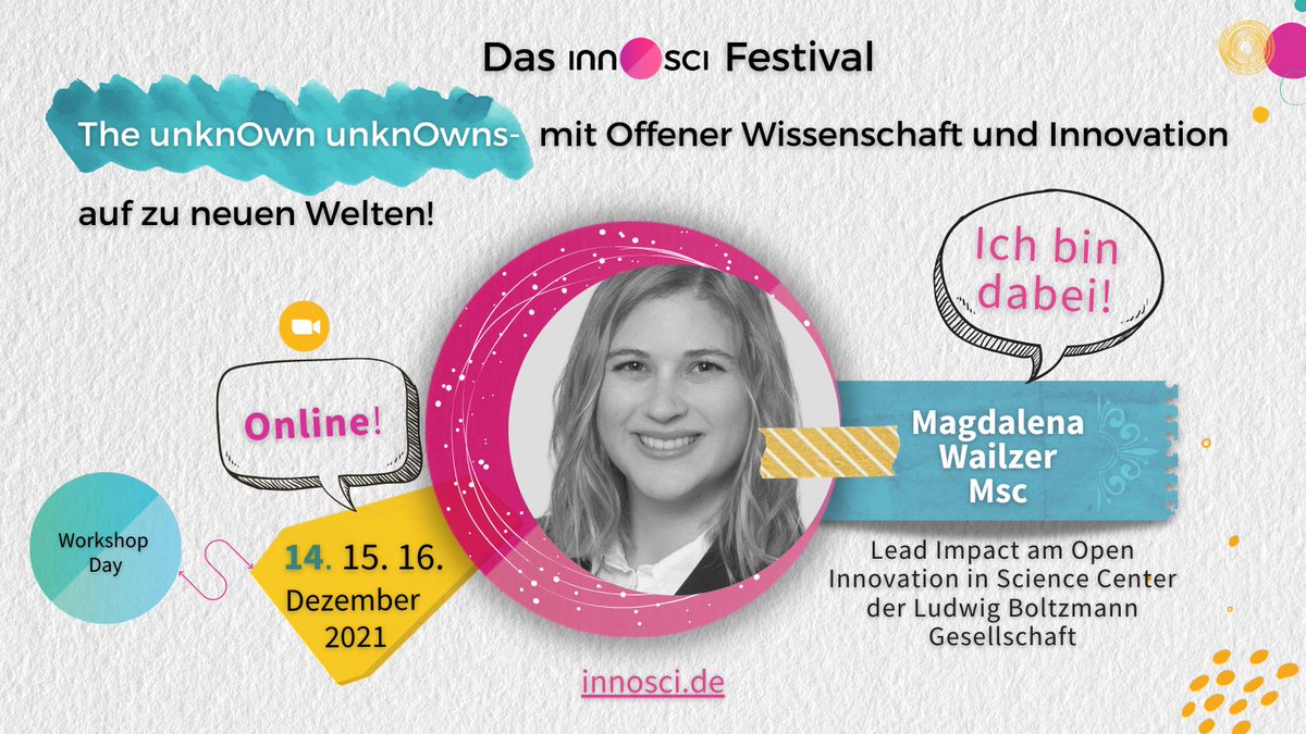 Wirkungsorientierte (Forschungs-)Projektplanung mit Theory of Change: Dazu ist unsere <a href="/MWailzer/">Magdalena Wailzer</a> als Inputgeberin am 14.12. beim #WorkshopDay am #innOsciFestival. Anmeldung noch offen, online und kostenlos!👉innosci.hivebrite.com/events/64457