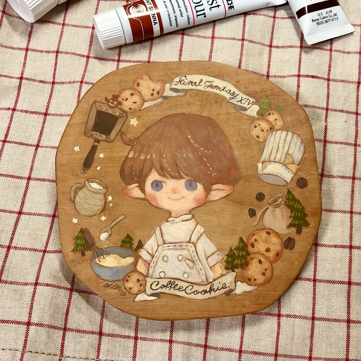 FF14「ありがとうコーヒークッキー🍪
コーヒークッキー焼きまくってた時に描いた絵 #F」|ロミミ🍞本の再販作業中…のイラスト