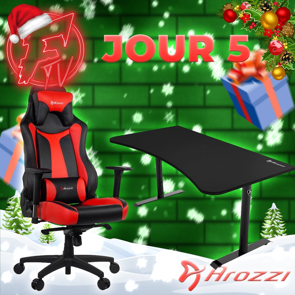 FlapixTV's tweet photo. 🎅 CALENDRIER DE L'AVENT - JOUR 5 🎅

Remporte ta CHAISE ou BUREAU GAMING @ArozziChairs 🎁 

Pour participer :
✅Follow @ArozziChairs @MrFlapix57_YT @FlapixTV 
✅RT ce Tweet
✅Tag un pote en commentaires

TAS : 10/12 (Concours uniquement US/EU)

#Concours #Giveaway #Noël https://t.co/h68yqX0N2w