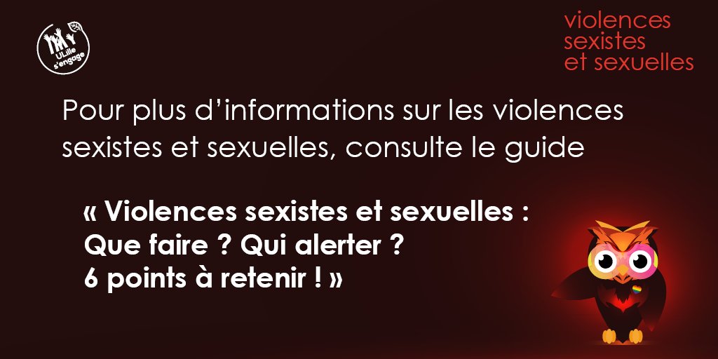 univ_lille's tweet photo. Pour continuer de lutter contre les violences faites aux femmes, #ULille vous informe sur les cellules à alerter en cas de #ViolencesSexistesEtSexuelles, que vous soyez victime ou témoin.

Pour plus d'informations, retrouvez notre guide contre les VSS 👇
https://t.co/lVBvveXzUz https://t.co/pyIxEIq3Mc