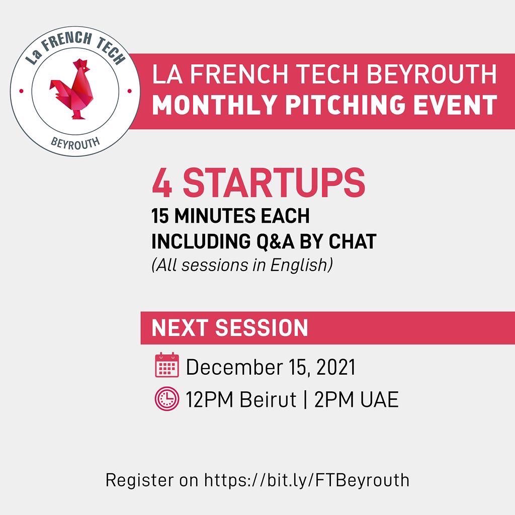 Kicking off <a href="/LaFrenchTechBey/">LaFrenchTechBeirut</a>’s ‘Monthly Pitching Events’ for innovative, Tech startups!

Lancement de nos pitching mensuels @lafrenchtechbeyrouth pour les startups innovantes et techs !

<a href="/LaFrenchTech/">La French Tech</a> <a href="/FrenchTechLille/">La French Tech Lille</a> 
<a href="/AmbaFranceLiban/">La France au Liban 🇫🇷🇪🇺</a> <a href="/AmbLibanFrance/">Ambassade du Liban en France</a> <a href="/AmbLibanFrance/">Ambassade du Liban en France</a>