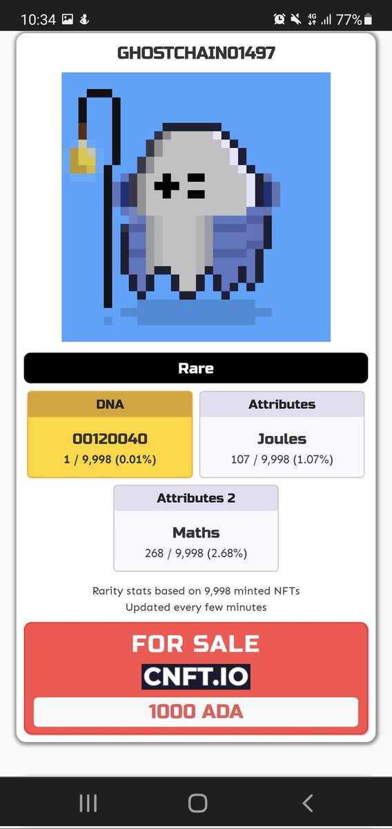 MRDT681's tweet photo. Four Rare "Uniques" that are currently available, for those on the #ghostchain hunt! #dnanft #uniquenft @nftghostchain
#CNFTCommunity https://t.co/MP00sUd4Ef