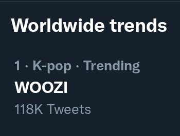 svtbillboard's tweet photo. [WORLDWIDE 🌎 TRENDS] 

1. WOOZI 

CONGRATULATIONS WOOZI 
#WOOZI_BestProducer #우지 #세븐틴 @pledis_17 https://t.co/fKVWMQimCF