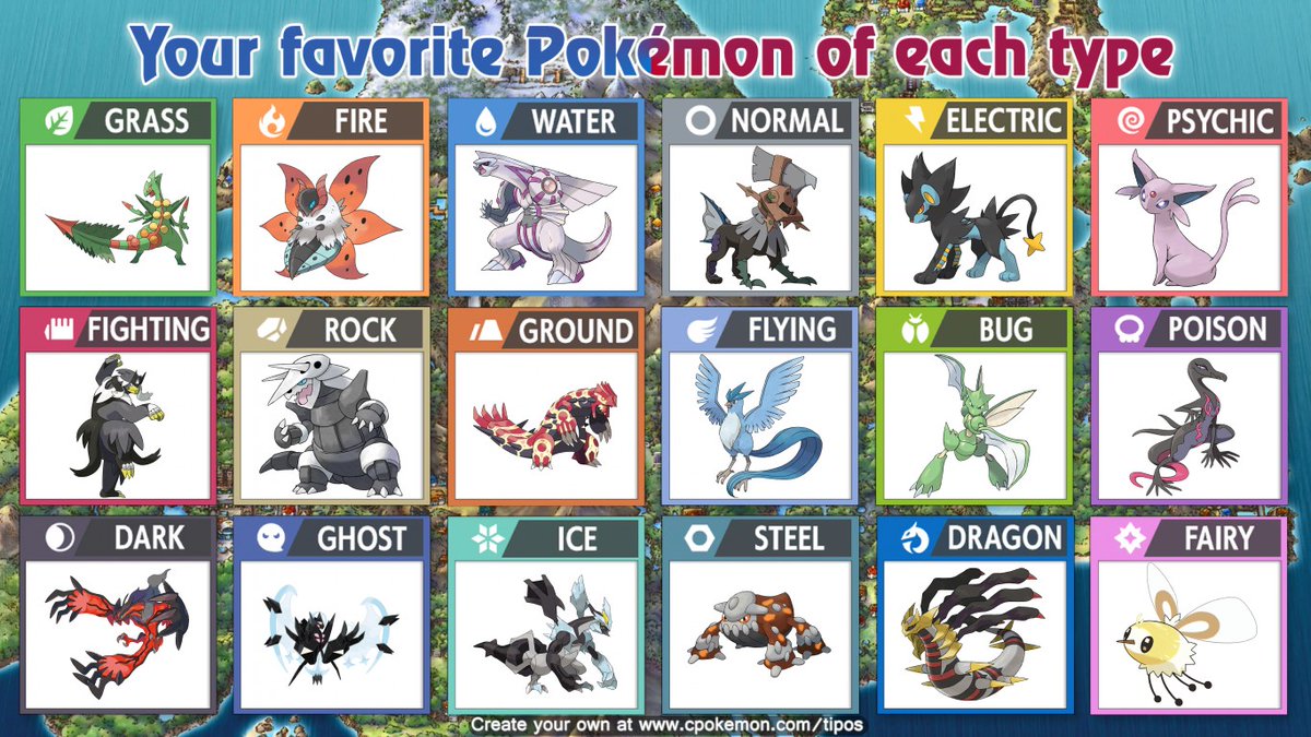xAngelAryax's tweet photo. Einmal so eine Liste meiner lieblings Pokémon der einzelnen Typen.
Das war ein Kampf😅
Beim Drachentyp war es um dreifache schwerer, weil ich knapp Alle mag😂
Und möglichst nicht nur Legis.
Bin mit der Auswahl zufrieden und liebe es🥰❤

#Pokemon #PokemonTypes https://t.co/3ZhfA0YESb