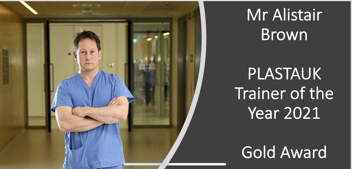 Amazing start to the day! <a href="/RCSnews/">The Royal College of Surgeons of England</a> <a href="/PLASTAUK/">PLASTA</a> <a href="/BAPRASvoice/">BAPRASvoice</a> <a href="/BAPRASNurses/">BAPRAS Nurses</a> with the stellar winners of Trainer of the Year 2021! 🏆